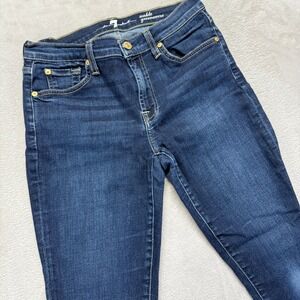 7 For All Mankind Jeans‎ Women's 28 Ankle Gwenevere Ankle Skinny Dark Wash Denim